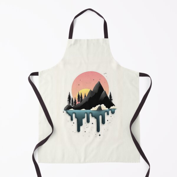 Item preview, Minimalist Mountain Landscape Vector Logo designed and sold by GoldenTealArts.
