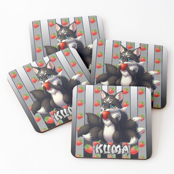 Item preview, Kuma (Strawberry Blast) designed and sold by Kitsune Merchant.