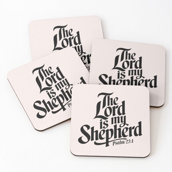 Item preview, The Lord Is My Shepherd Psalm 23:1 | Calligraphy Bible Verses Christian Faith Inspirational Design designed and sold by  KnitLuv.