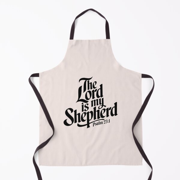 Item preview, The Lord Is My Shepherd Psalm 23:1 | Calligraphy Bible Verses Christian Faith Inspirational Design designed and sold by KnitLuv.