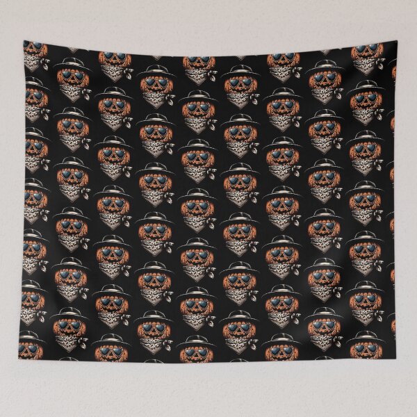Item preview, Pumpkin Wearing Leopard Scarf Animal Wearing Sunglasses designed and sold by Artistoos.
