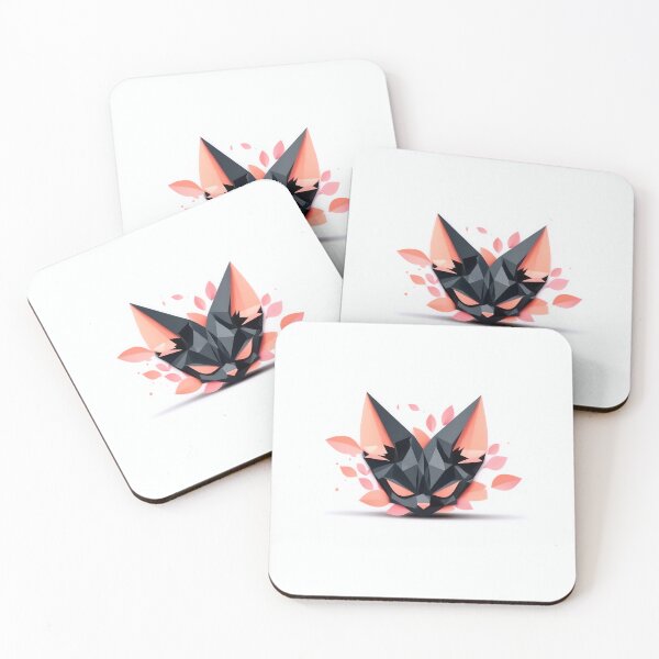 Item preview, Minimalist Cat Head Logo Design designed and sold by GoldenTealArts.