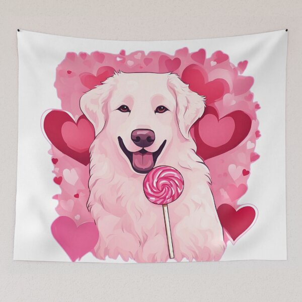 Item preview, Valentine's Day Kuvasz Love designed and sold by GoodyPaws.