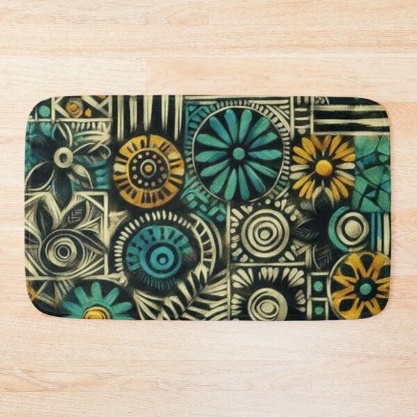 Item preview, Bogolan Mud Cloth Floral Pattern designed and sold by Shs-Kenya.