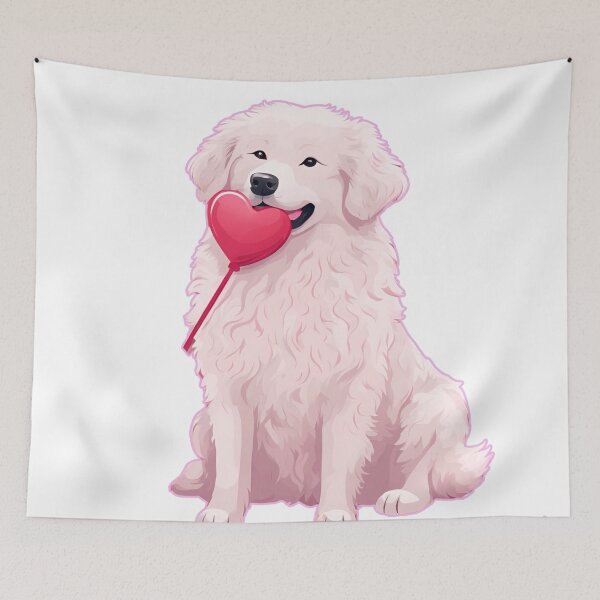Item preview, Valentine's Day Kuvasz Love designed and sold by GoodyPaws.