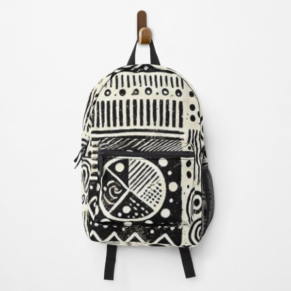Item preview, Black and White Bogolan Mud Cloth Pattern designed and sold by Shs-Kenya.