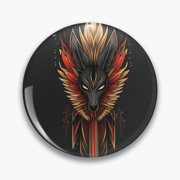 Item preview, Fantasy Wolf Head with Sword Logo designed and sold by GoldenTealArts.
