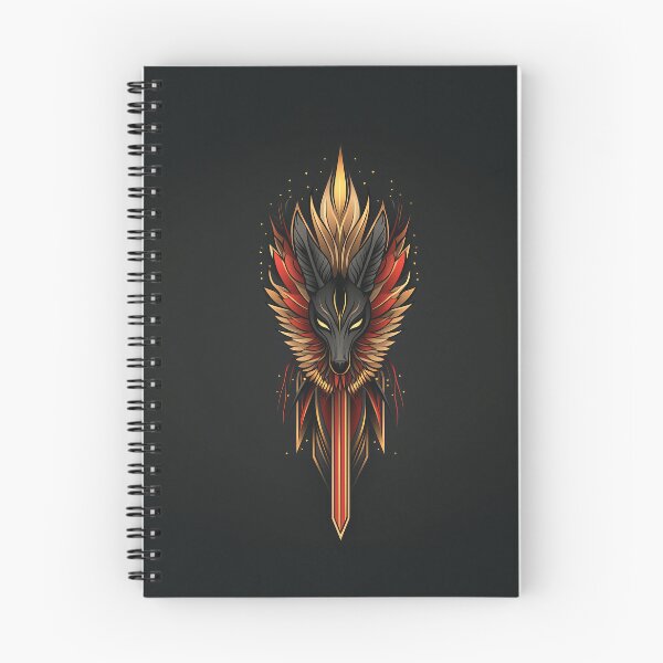 Item preview, Fantasy Wolf Head with Sword Logo designed and sold by GoldenTealArts.