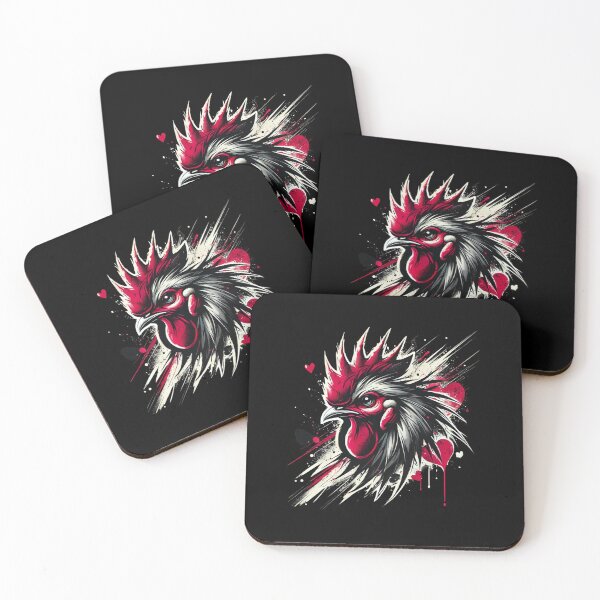 Item preview, Cute rooster celebrates Valentine's Day in style designed and sold by ATOTI.