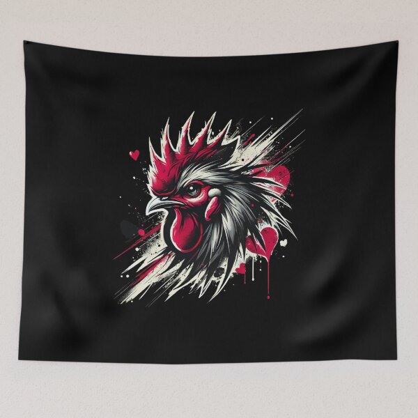 Item preview, Cute rooster celebrates Valentine's Day in style designed and sold by ATOTI.