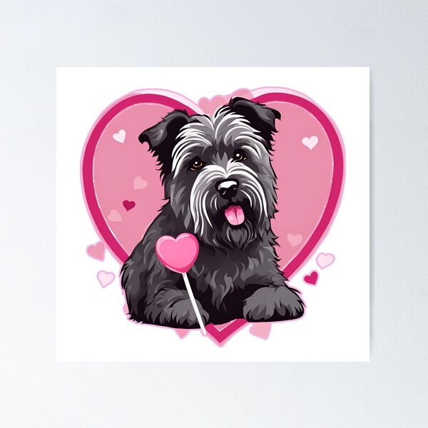 Item preview, Valentine's Day Bouvier des Flandres Love designed and sold by GoodyPaws.