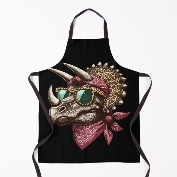 Item preview, Triceratops Wearing Leopard Scarf Animal Wearing Sunglasses designed and sold by Artistoos.