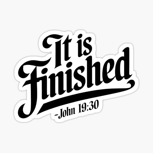 Artikel-Vorschau von Es ist vollbracht Johannes 19:30 | Kalligraphie Bibelverse Christlicher Glaube Inspirierendes Design, designt und verkauft von ShekinahJewel.
