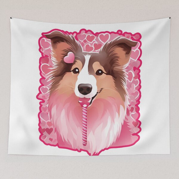 Item preview, Valentine's Day Rough Collie Love designed and sold by GoodyPaws.