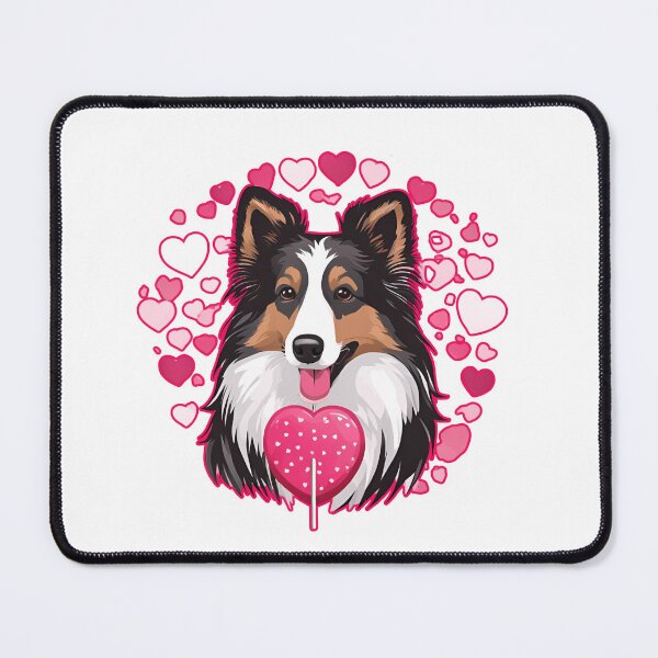 Item preview, Valentine's Day Rough Collie Love designed and sold by GoodyPaws.