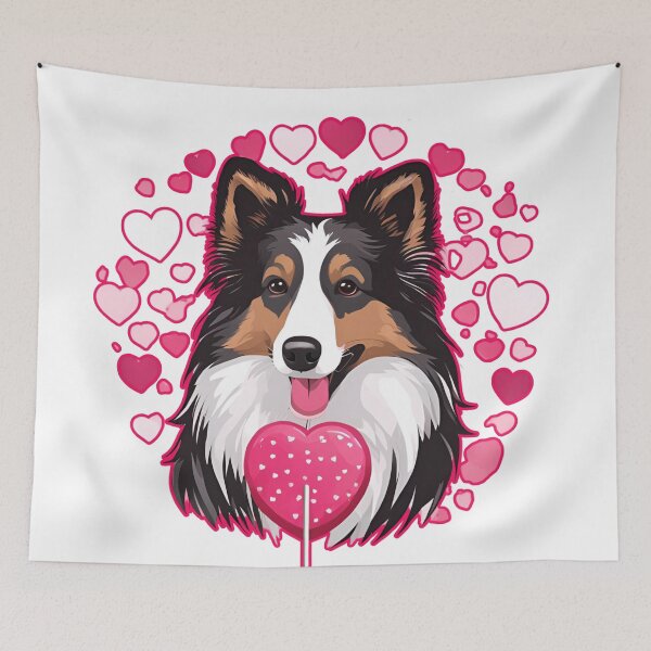 Item preview,  Valentine's Day Rough Collie Love designed and sold by GoodyPaws.