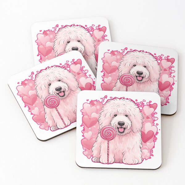 Item preview, Valentine's Day Komondor Love designed and sold by GoodyPaws.