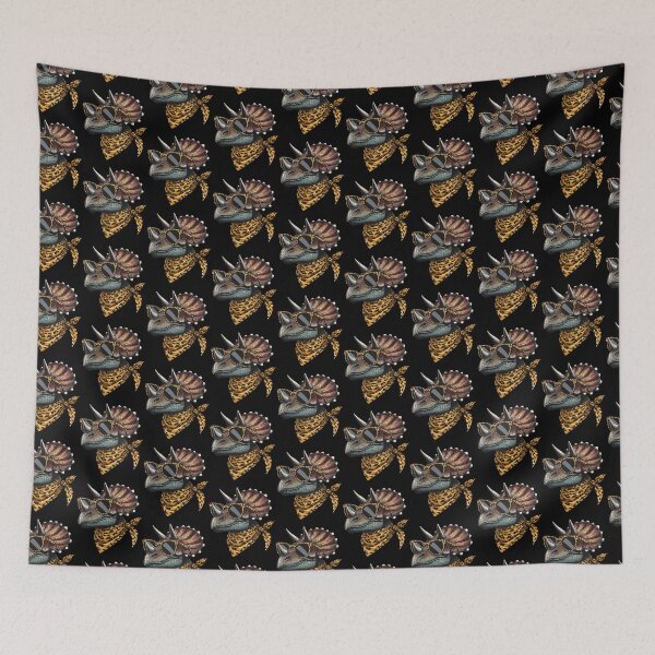 Item preview, Triceratops Wearing Leopard Scarf Animal Wearing Sunglasses designed and sold by Artistoos.
