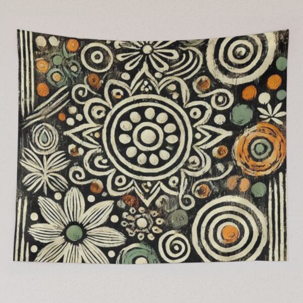 Item preview, Afro-Bohemian Mud Cloth Pattern  designed and sold by Shs-Kenya.
