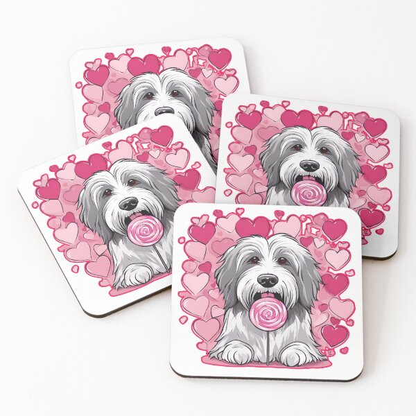 Item preview, Valentine's Day Bearded Collie Love designed and sold by GoodyPaws.