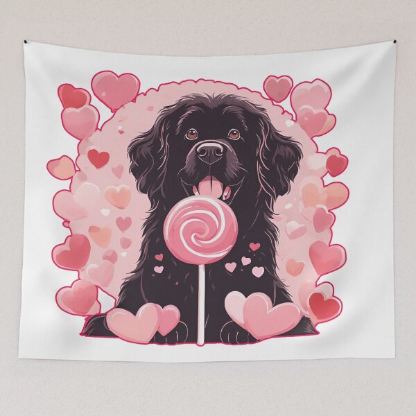 Item preview, Valentine's Day Newfoundland Love designed and sold by GoodyPaws.