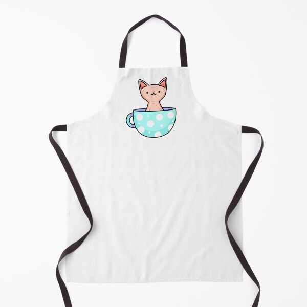 Item preview, Kawaii Sphinx Kitten In Blue Teacup designed and sold by kawaiilife.