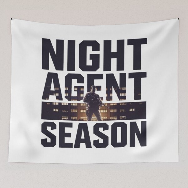 Item preview, Night Agent Season Bold Silhouette Design designed and sold by ArtsyElegance4U ⭐⭐⭐⭐⭐.