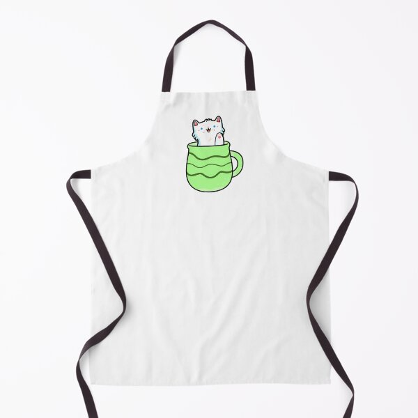 Item preview, Kawaii Munchkin Kitten In Stripey Green Mug designed and sold by kawaiilife.