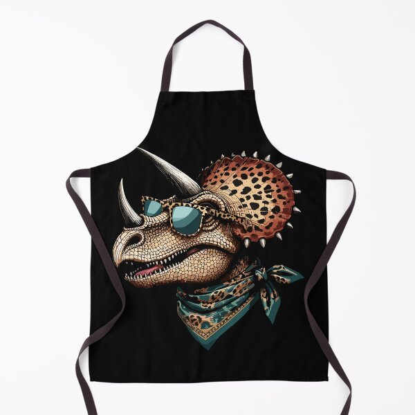 Item preview, Triceratops Wearing Leopard Scarf Animal Wearing Sunglasses designed and sold by Artistoos.