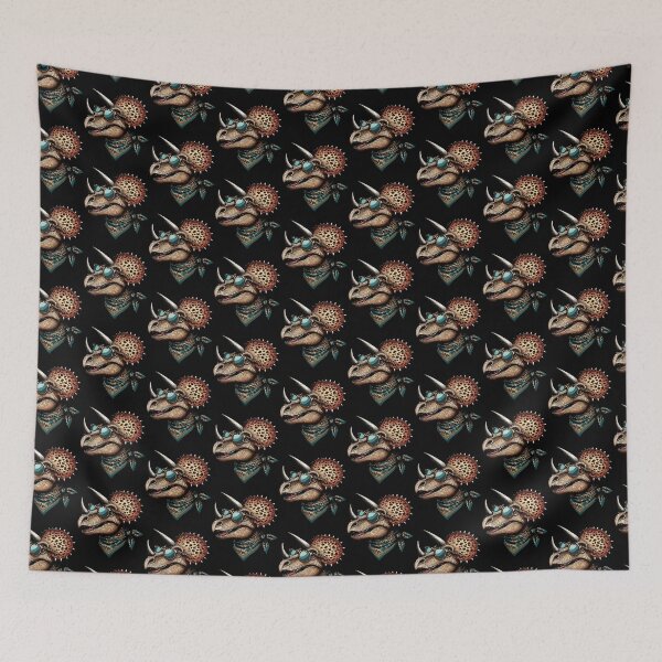 Item preview, Triceratops Wearing Leopard Scarf Animal Wearing Sunglasses designed and sold by Artistoos.