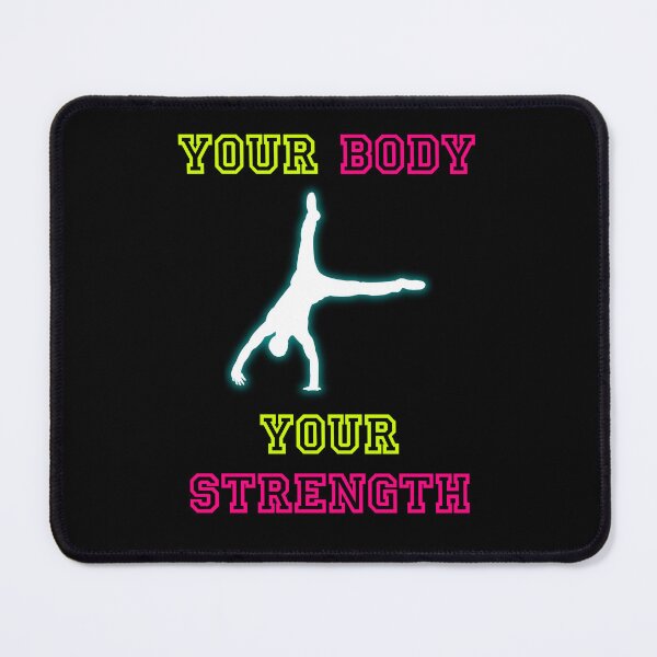 Item preview, Your Body, Your Strength - Neon Calisthenics T-Shirt for Fitness Lovers designed and sold by MaSzStyle.