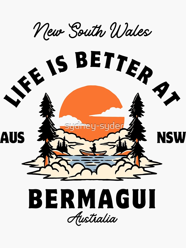 Thumbnail 3 of 3, Sticker, Bermagui NSW designed and sold by sydney-syder.