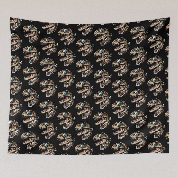 Item preview, T rex Wearing Leopard Scarf Animal Wearing Sunglasses designed and sold by Artistoos.