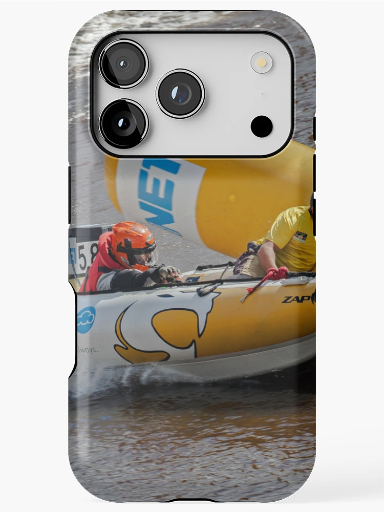 Thumbnail 1 of 4, iPhone Case, High-Speed Inflatable Boat Racing designed and sold by David Patterson.