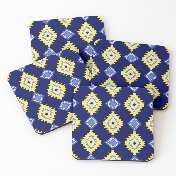 Item preview, Blue and yellow simple native American design. designed and sold by RIYA SIRI.