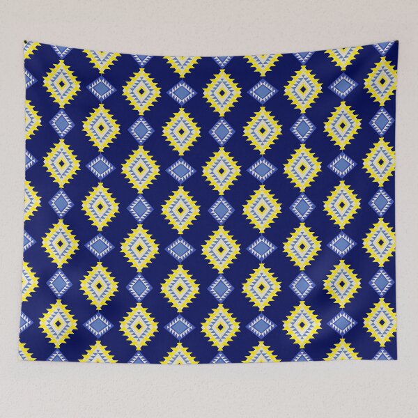 Item preview, Blue and yellow simple native American design. designed and sold by RIYA SIRI.