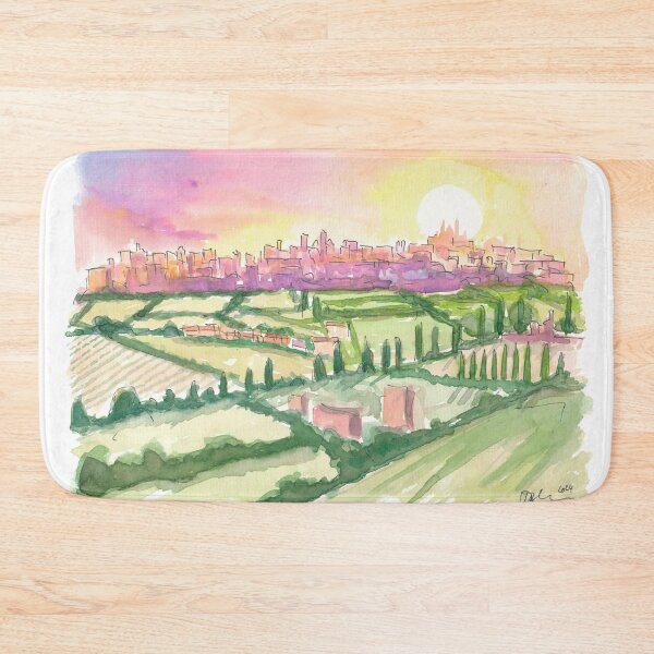 Aperçu de l'œuvre Lumière du soir à Orvieto, au cœur de l'Ombrie créée et vendue par artshop77.