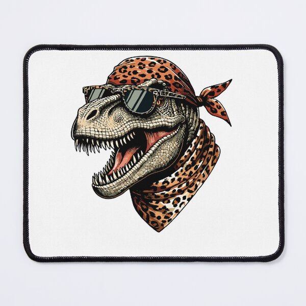 Item preview, T rex Wearing Leopard Scarf Animal Wearing Sunglasses designed and sold by Artistoos.