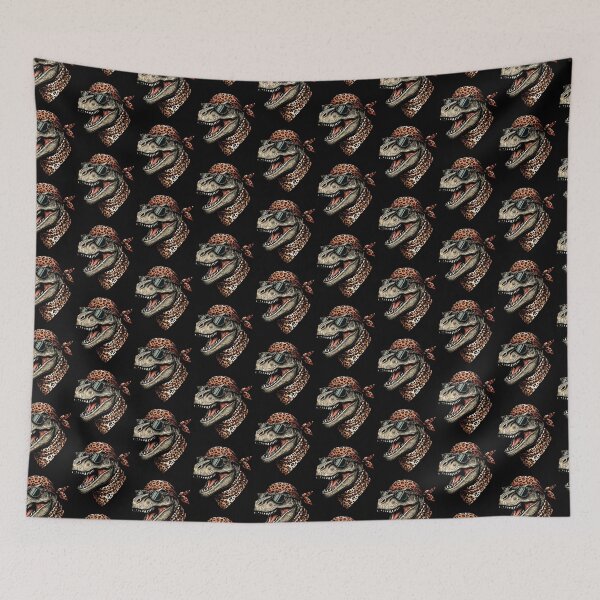 Item preview, T rex Wearing Leopard Scarf Animal Wearing Sunglasses designed and sold by Artistoos.