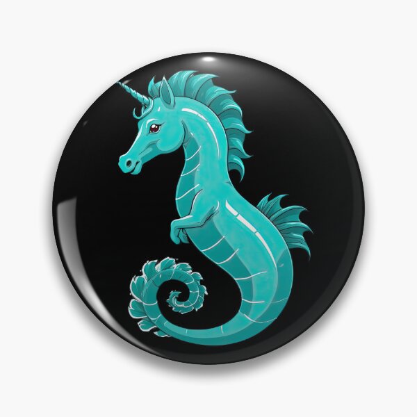 Item preview, Fantasy Seahorse Unicorn Hybrid on a Transparent Background designed and sold by artwaves.