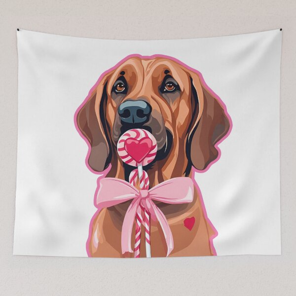 Aperçu de l'œuvre Saint Valentin Bloodhound Love créée et vendue par GoodyPaws.
