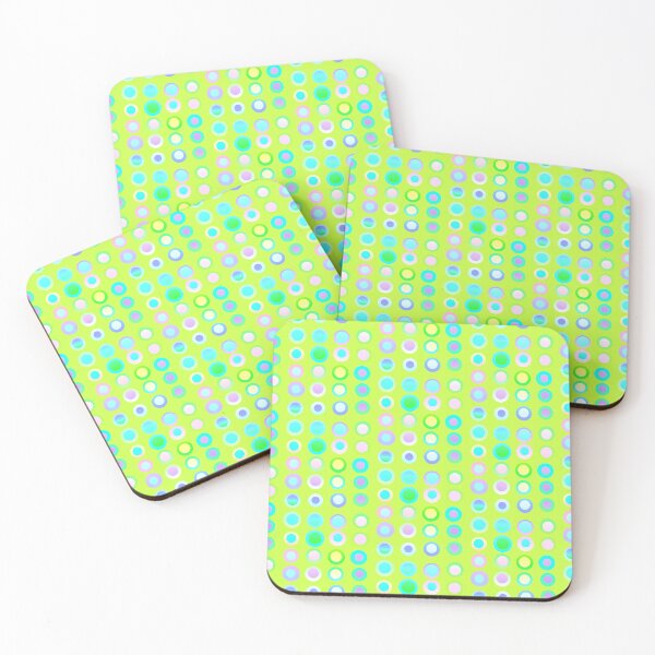 Item preview, Green fresh colors abstract dots |  Artistic light green dot pattern designed and sold by lausn.