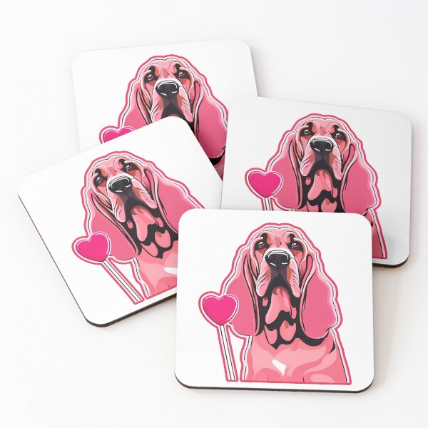 Aperçu de l'œuvre Saint Valentin Bloodhound Love créée et vendue par GoodyPaws.