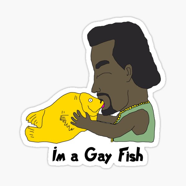 Aperçu de l'œuvre Je suis un poisson gay créée et vendue par teeks82.