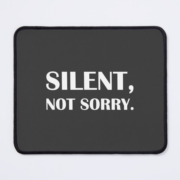 Item preview, Silent, Not Sorry. / Introvert Joke Funny T-Shirt Label designed and sold by introvertvibes.
