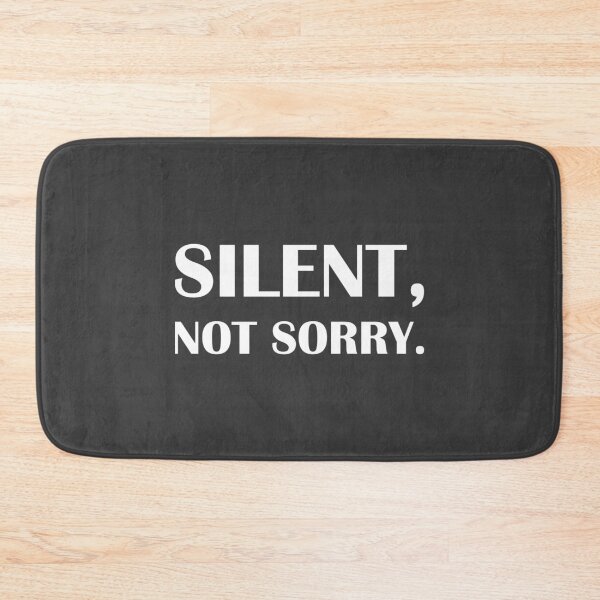 Item preview, Silent, Not Sorry. / Introvert Joke Funny T-Shirt Label designed and sold by introvertvibes.