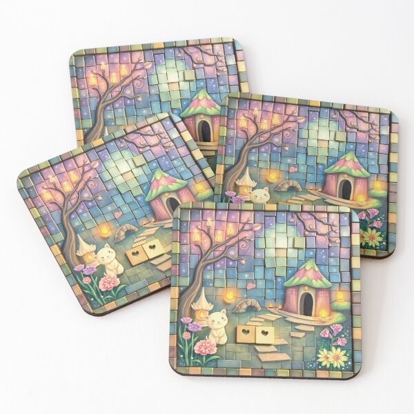 Item preview, Little Cat's Mosaic Dreams designed and sold by my-wishlist.