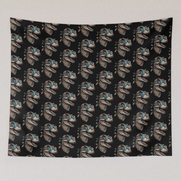 Item preview, Dinosaur Wearing Leopard Scarf Animal Wearing Sunglasses designed and sold by Artistoos.