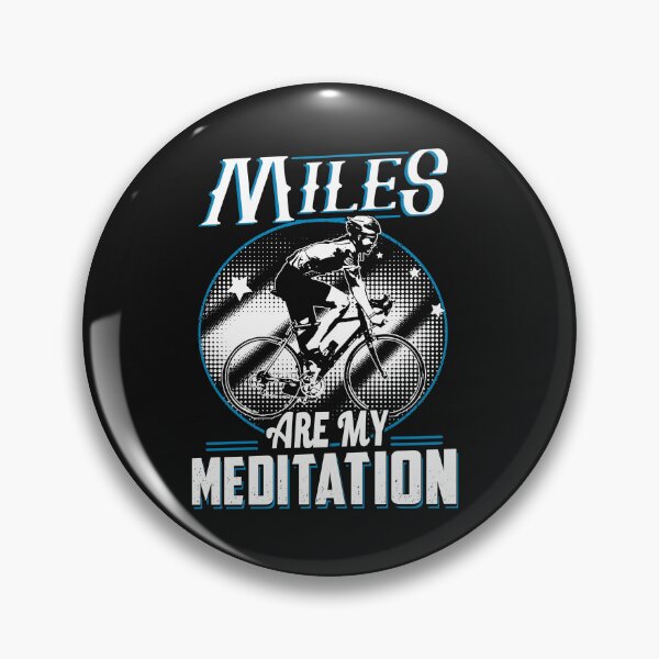 Item preview, Cycling t shirt Miles are my Meditation  designed and sold by StreetArtPro.
