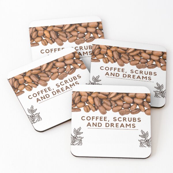 Item preview, Coffee, Scrubs and Dreams - Doctor, Nurse, Paramedic, Healthcare gift designed and sold by catthemedic.